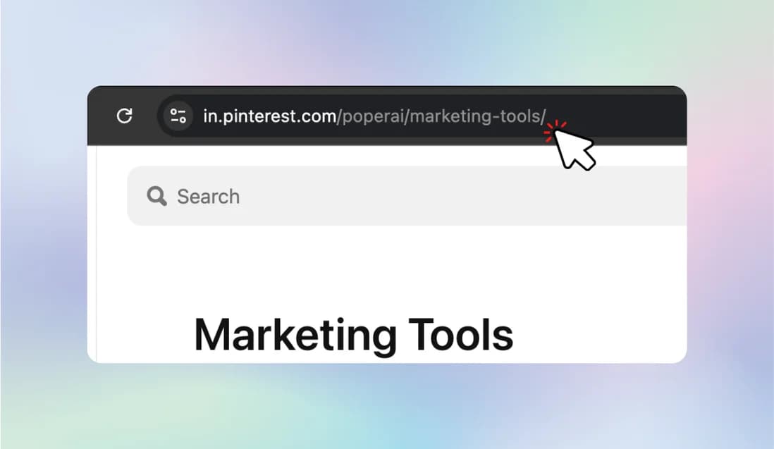 Enter Pinterest Board URL