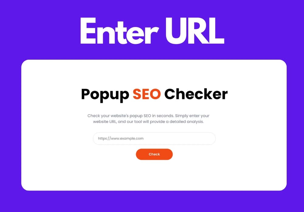 Use the Popup SEO Checker